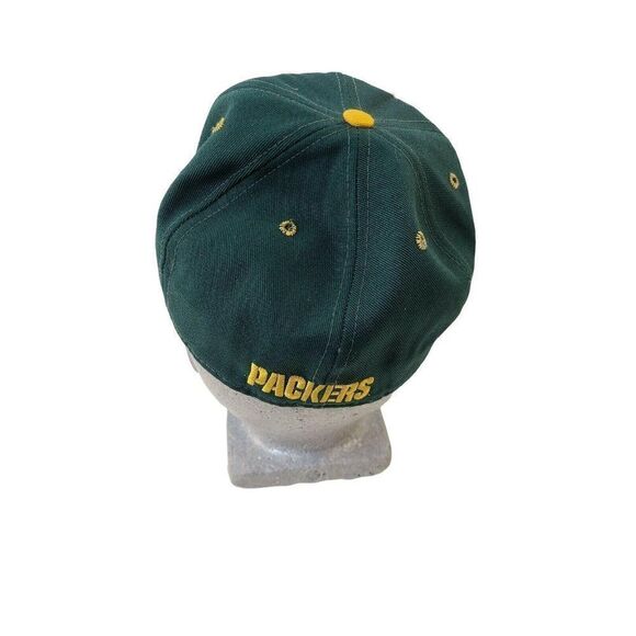 Vintage Green Bay Packers Team NFL Fitted Hat 7 1/2 DoubleLogo Made in USA - Picture 3 of 4